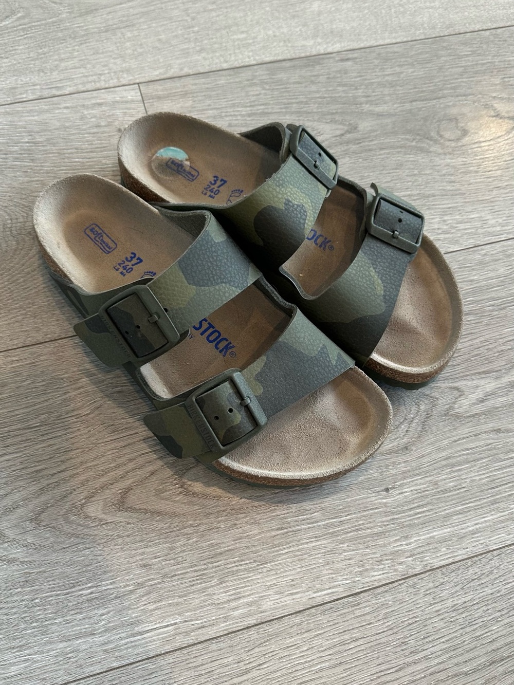 Birkenstock Arizona Two-Strap Sandal - Camo Green